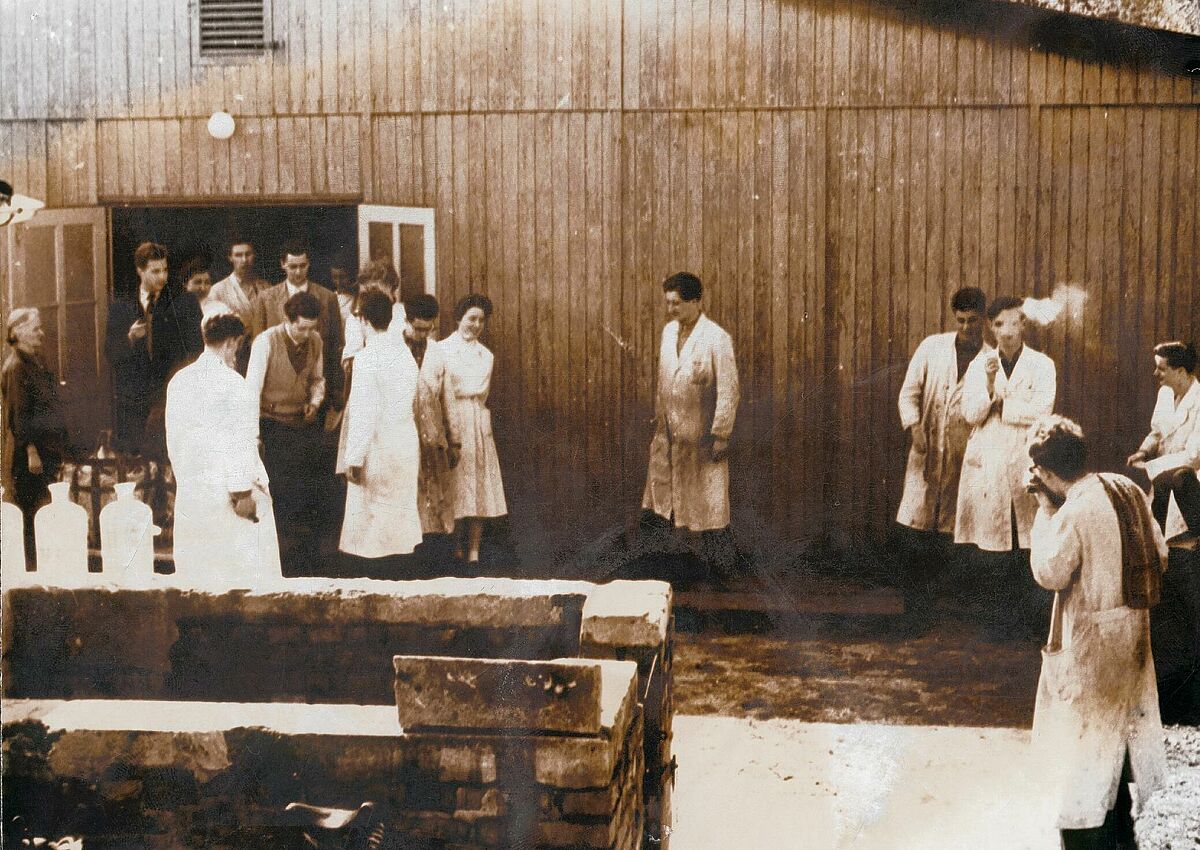 Laborbaracke am Rosengarten (1950er-Jahre)